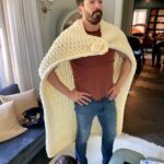 Drew Scott Instagram - Super Drew and his trusty sidekick, Sock Stealer🦸🏻‍♂️👶🏻