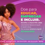 Duda Pimenta Instagram - Nesse final de semana rola mais uma edição do nosso @teletonoficial e eu quero todo mundo assistindo, participando e doando! Toda doação é bem-vinda e transforma milhares de vidas ✨ @sbt #Teleton2023 @aacdoficial