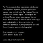Duda Pimenta Instagram - 💗 POST CARTA ABERTA 💗 leia no carrossel 👆 Capricho prod executiva deamartinelli texto @sofiaskywalker direção de arte @jvbarreto fotografia @almirvargas moda @nanamilumbe beleza @camila_anac assist foto matheusberlitz assist moda @derretidabre assist beleza @missblackdivine @_ulbea assessoria de imprensa @madameresenha prod pessoal @pimenta_maedaduda @pimolu_