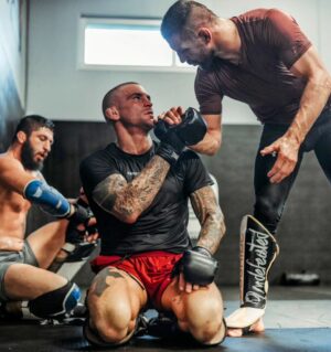 Dustin Poirier Instagram - It's a brotherhood ⚔️ VICTORY March 9th 

📷- @dannymosaic

#PaidInFull