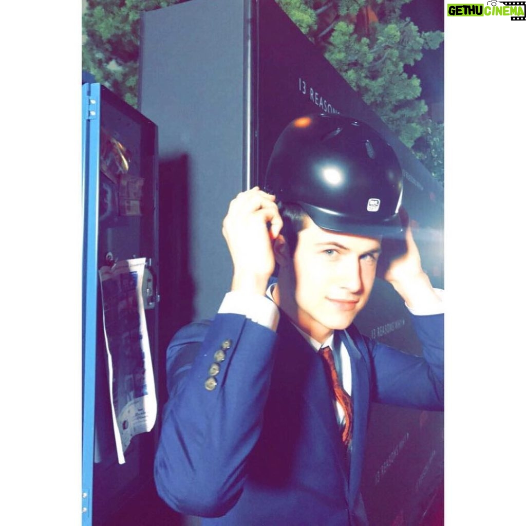 Dylan Minnette Instagram - Strap on those helmets kids; 13 Reasons Why is now streaming on Netflix. - Helmet