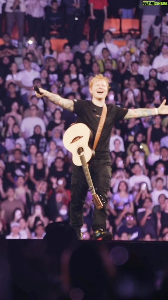 Ed Sheeran Instagram - Using Jakarta as the choir for Give Me Love, you all sounded beautiful x