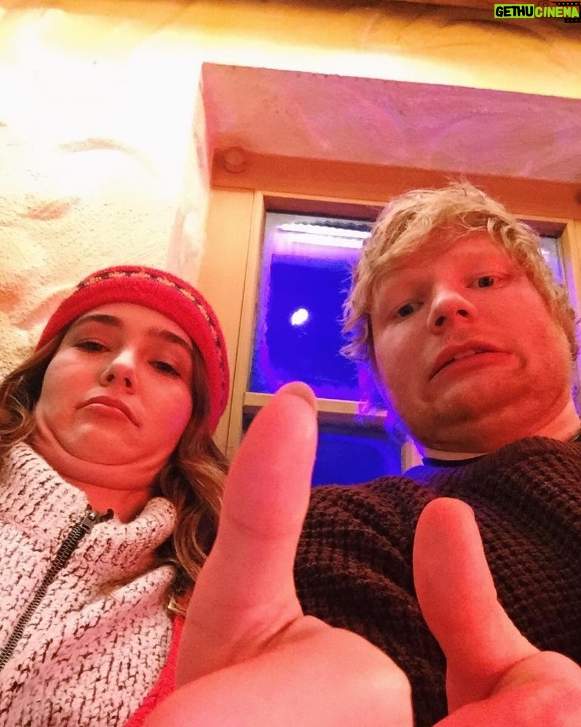 Ed Sheeran Instagram - Divide 7th anniversary throwback dumpington Explanations below 1. At the Grammys telling Rihanna Shape of You was originally with her in mind 2. Me and @missjpeg on the set of Shape of You after the sumo fight 3. Just after finishing painting the cover with @damienhirst 4. Strapped up ready to roll for the Galway Girl vid 5. Celebrating with @rokstoneprod and @jmd_snowpatrol Shape of You going #1 worldwide with a bottle of champs we didn’t end up drinking, it’s still in my cellar, being saved for a special occasion 6. Hanging out with @stormzy after the Ivor’s having won some bronzeware 7. Couple of beers with @zoeydeutch on the set of Perfect 8. With the guys from the Castle video at the Castle 9. My birthday in Brazil on the Divide tour, I asked to play a football game with some ex Brazilian national players. We got spanked 10. Final night of the Divide tour, and campaign, in Ipswich, having a pizza and celebrating the most successful era of my career Til next time x