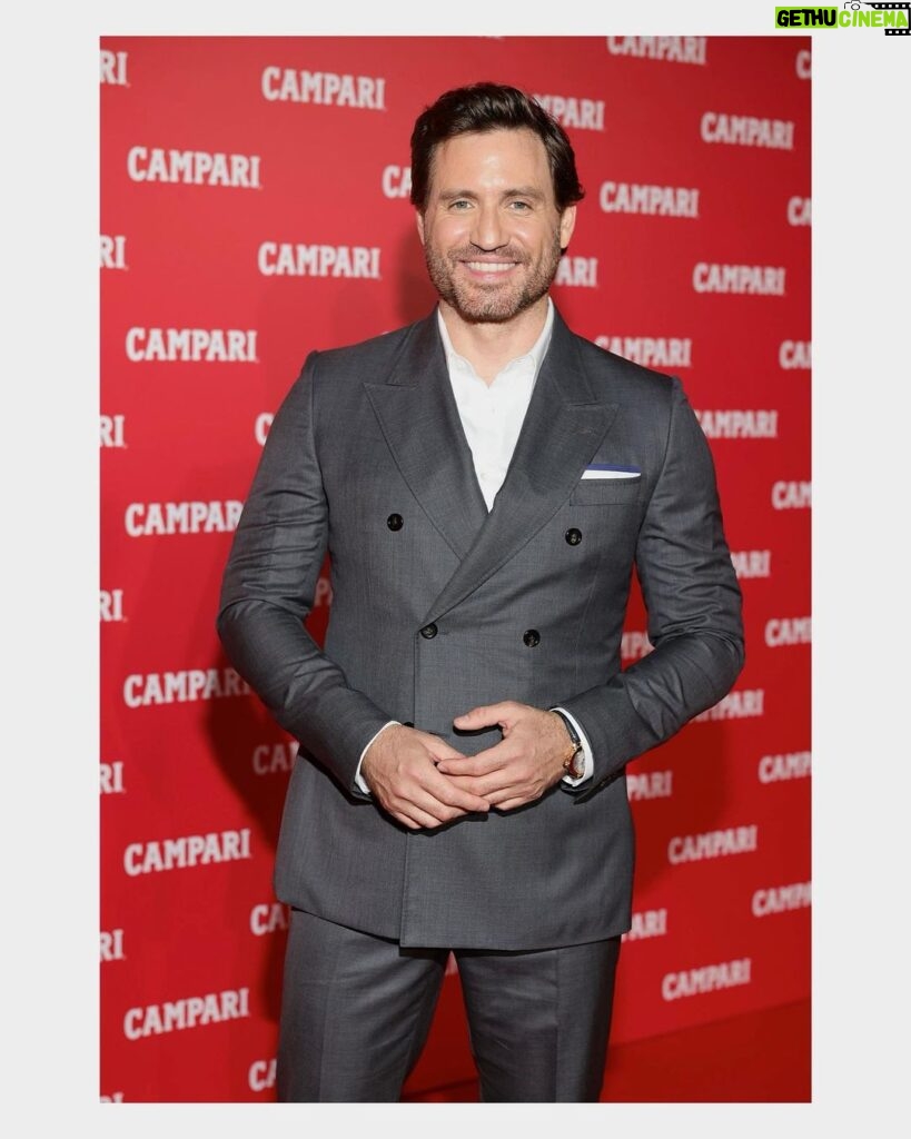 Edgar Ramírez Instagram - Toasting @campariofficial Official Partnership with the 75th Festival de Cannes. Thank you #campari for the perfect evening and for bringing great stories of cinema to life 💥 Dressed by: @gucci • Styled by: @jasonbolden • Groomed by @fabbhairdresser. #Campari #CampariCinema #Cannes2022 #RedPassion #drinkresponsibly #ad
