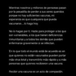 Edgar Ramírez Instagram - Te ruego que por favor leas con detenimiento este post y deslices hasta el final 🙏🏽. Es lo más doloroso y lo más íntimo que he tenido que publicar en mi vida, pero creo que es muy importante compartirlo. Por momentos siento que es una pesadilla de la que me voy a despertar, pero sé que no lo es. Que es tan real como el aire que en este momento me cuesta respirar. Junto a este post hay una entrevista que tuve con el Dr. Anthony Fauci, Asesor Médico Jefe del Presidente de los Estados Unidos, en la cual discutimos información vital sobre cómo enfrentar el COVID 19 y la imperiosa necesidad de vacunarnos, quienes tenemos la suerte de acceder a una vacuna. Nadie que tenga acceso a una vacuna deber morir de COVID 19. Por favor lee esta información, ve la entrevista y compártela. Muchísimas gracias, Edgar Wilmington, North Carolina