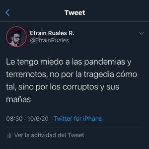 Efraín Ruales Instagram - Desahogo tweet 😷