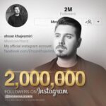 Ehsan Khajeamiri Instagram – ممنونم رفقا شدیم دو میلیون 😍😍