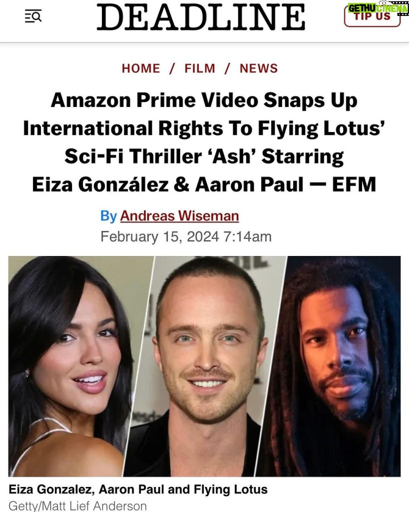 Eiza González Instagram - Hello @primevideo ! Thrilled to share the news We are so happy for you to dive into the world of ASH. And now everyone around the world can see it! We are beyond proud of it. See you soooon….🚀🛸🪐✨