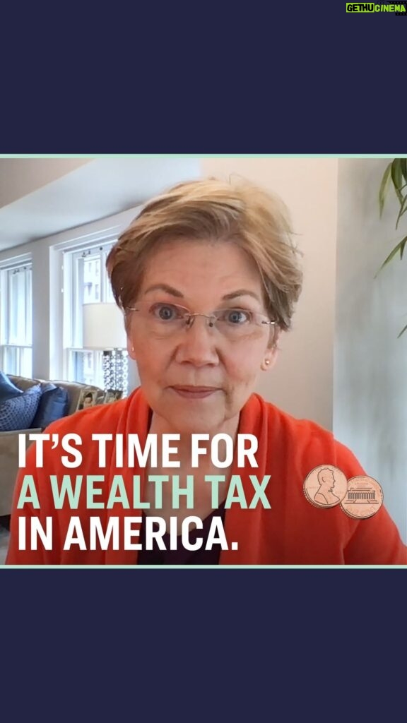 Elizabeth Warren Instagram - Here’s how it works. Consider two people: - An heir with $500 million worth of yachts and jewelry and art - A public school teacher with no savings in the bank They both bring home $50,000/year. And they both pay the same amount in federal taxes. That’s a system that is rigged for the top. My plan: Just a two-cent #WealthTax for every dollar over $50 million in assets and a few more cents for every dollar of wealth over $1 billion. With that, with the wealthy starting to pay their fair share, we can help working families recover and help improve their lives.