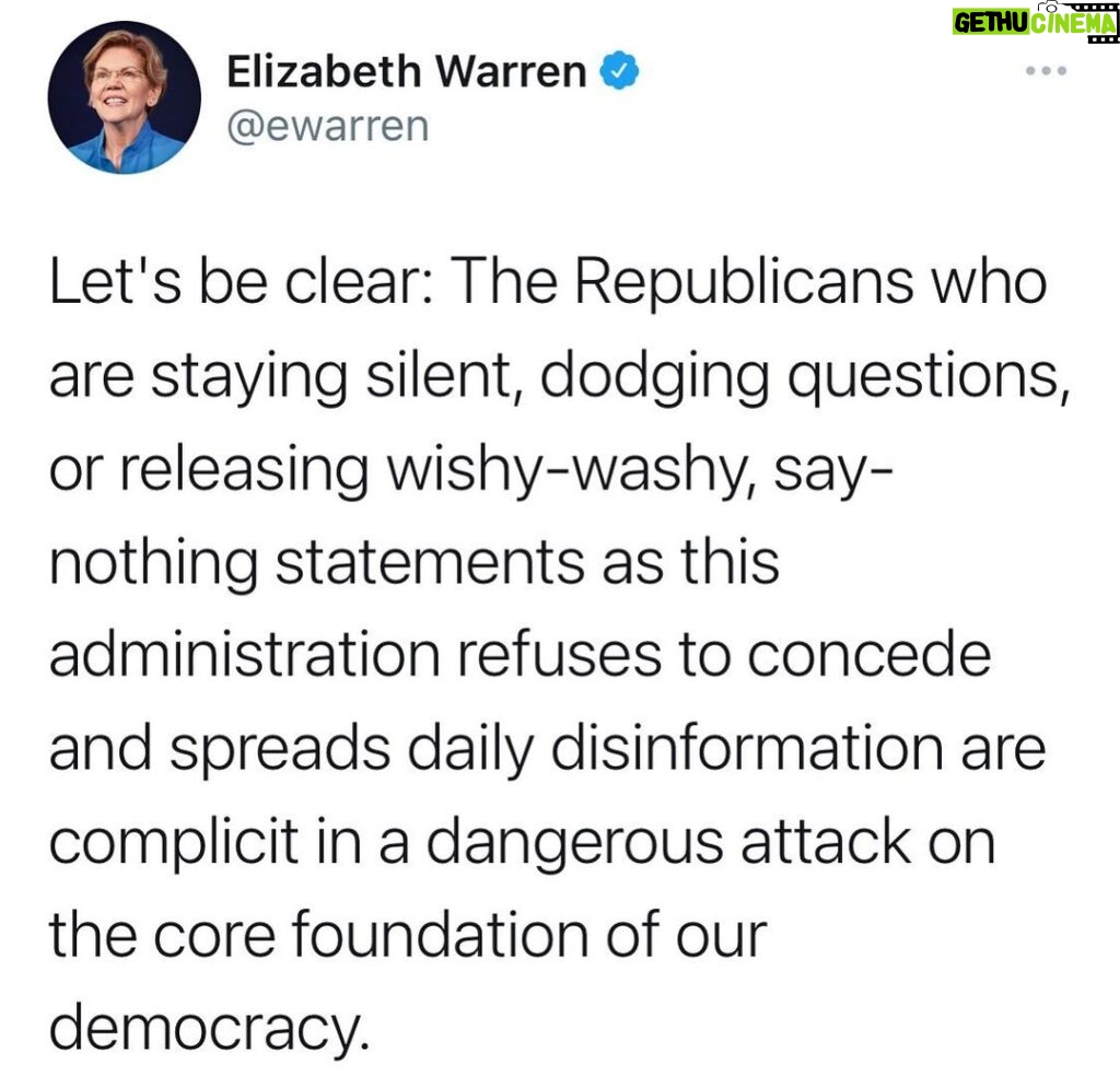 Elizabeth Warren Instagram - Let’s be clear: