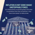 Elizabeth Warren Instagram - Inflation isn’t some magic unstoppable force. It’s influenced by corporate greed. And we aren’t powerless to fight back. Here’s how we’ve been cracking down on price gouging and corporate concentration to lower costs for families: