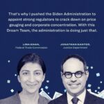 Elizabeth Warren Instagram - Inflation isn’t some magic unstoppable force. It’s influenced by corporate greed. And we aren’t powerless to fight back. Here’s how we’ve been cracking down on price gouging and corporate concentration to lower costs for families: