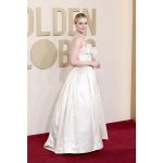 Elle Fanning Instagram - 🥂thank you Olivier for pulling from the @balmain archives and finding this 1960 champagne dream dress🥂it even perfectly matched the background - complete coincidence!✨ @cartier - wearing your diamonds simply makes me feel happier in every way ✨What a night to remember✨