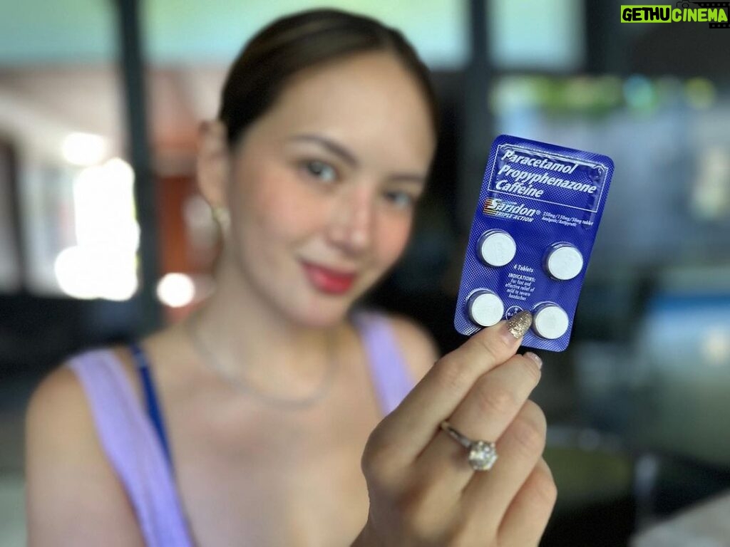 Ellen Adarna Instagram - Its hard to do Mom things kapag may headache. Super kapoi and maka maoy ang labad… But, its all good if you always have emergency SARIDON @saridonph baon! For fast headache relief with Caffeine, take Paracetamol + Propyphenazone + Caffeine (Saridon Triple Action), which starts to release in 5 mins, based on in vitro study, individual response may vary. Better Sari than Sorry! Ay Kog Labda! Available online and in-store nationwide! If symptoms persist, consult your doctor. #BetterSariThanSorry @narr8ph #Narr8YourBrandStory