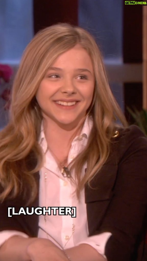 Ellen DeGeneres Instagram - This was @ChloegMoretz’ first time on my show and she was absolutely adorable.
