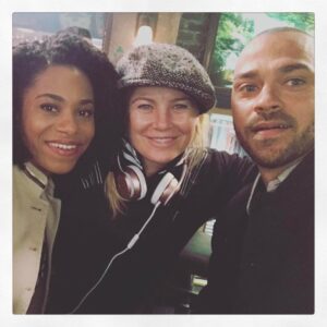 Ellen Pompeo Instagram - Love my work family...it takes a village ❤️🎬🎬🎬 @seekellymccreary @ijessewilliams