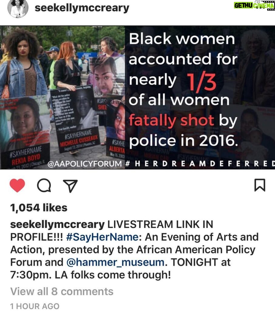 Ellen Pompeo Instagram - This statistic is unacceptable.... so proud of @seekellymccreary for her participation in this conversation and her activism if you're in Los Angeles try to check this out tonight