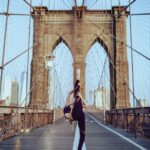 Elliana Walmsley Instagram - HAPPY INTERNATIONAL DANCE DAY! @evanysphotography 💜 Brooklyn Bridge