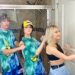 Elliana Walmsley Instagram - Trio’s first mirror video!!🔥 @ellianawalmsley_ @reifharrison @mckenzibrooke