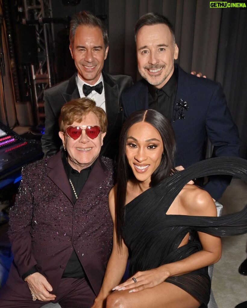 Elton John Instagram - #EJAFOscars if off to an epic start! I am so proud to be back at this special celebration, alongside so many dear friends and supporters of my Foundation, @ejaf. This night is a perfect reminder of how much stronger we are when we come together ❤️ West Hollywood, California