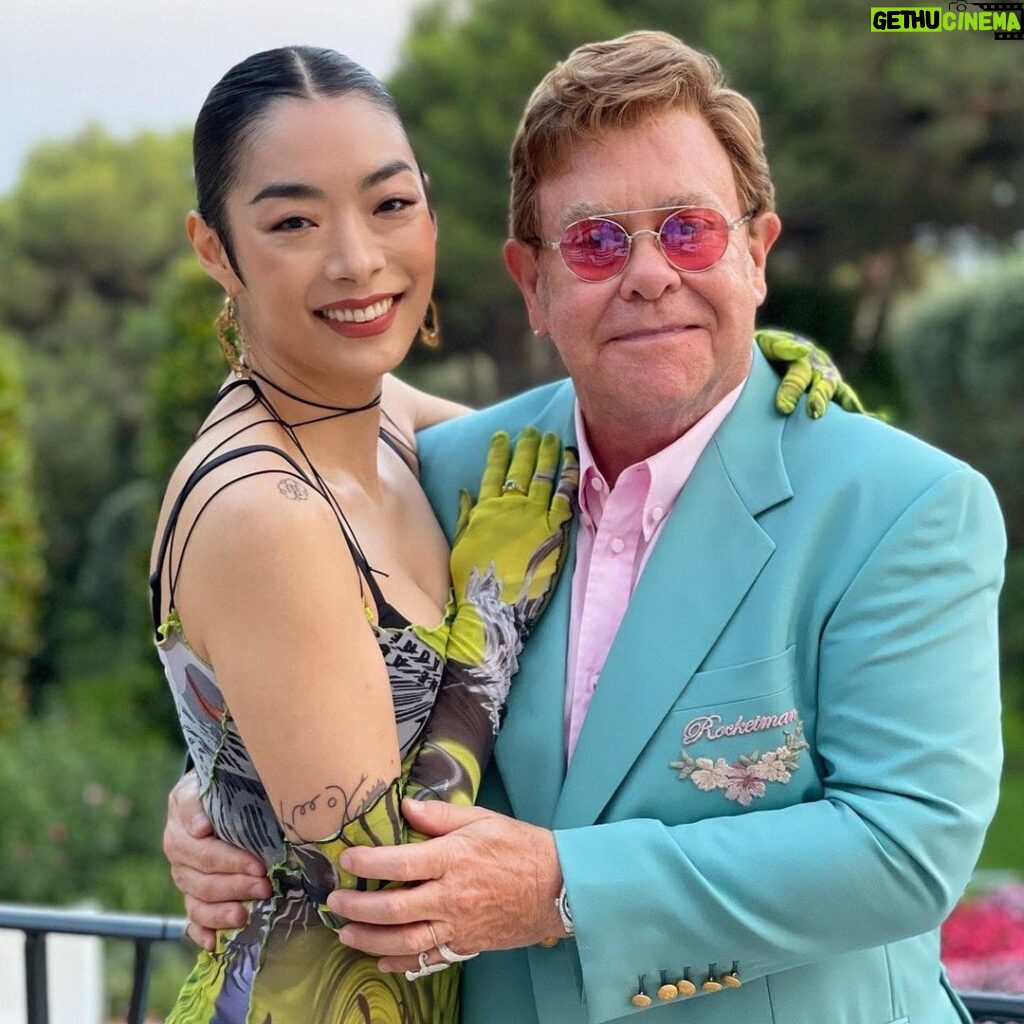 Elton John Instagram - I cannot wait to perform with this talented artist on Sunday at #EJAFOscars!I have long admired Rina’s music and am delighted to count her as a dear friend. Thank you Rina and everyone who will join us there to support @ejaf 🚀