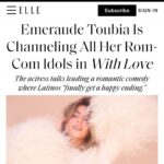 Emeraude Toubia Instagram - Thank you @ninagarcia 🤍 Link in bio 🖤@elleusa 🖤 Los Angeles, California