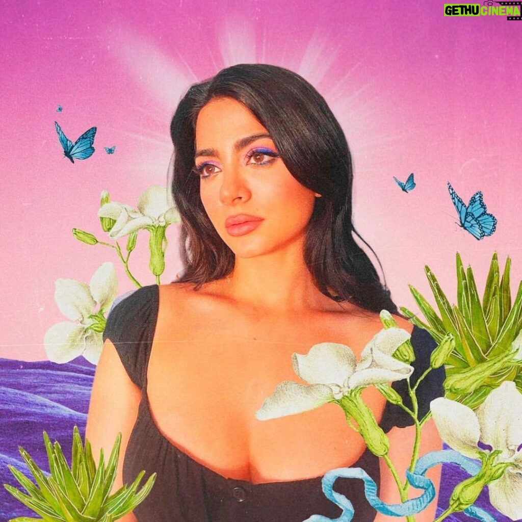 Emeraude Toubia Instagram - In celebration of Hispanic Heritage month, thank you @gisselbatres for this beautiful artwork! 🦋 Los Angeles, California