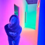 Emeraude Toubia Instagram - color in time and space. Chromosaturation by Carlos Cruz Diez The Museum of Contemporary Art