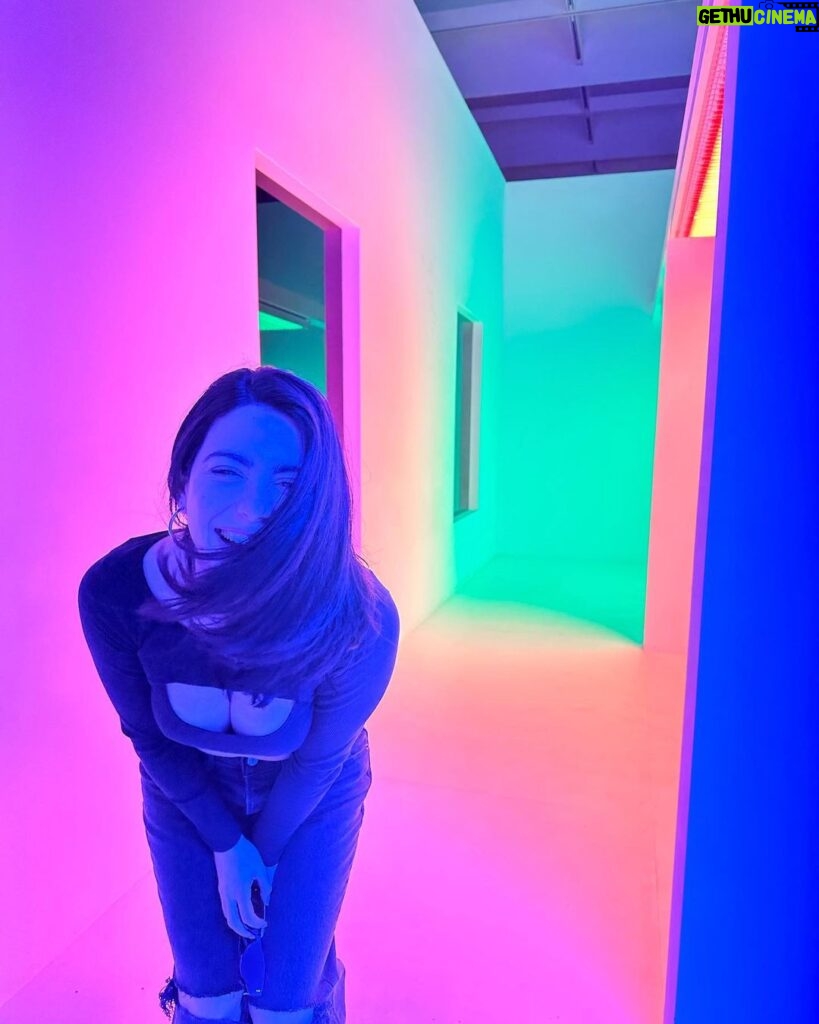 Emeraude Toubia Instagram - color in time and space. Chromosaturation by Carlos Cruz Diez The Museum of Contemporary Art