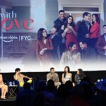 Emeraude Toubia Instagram - The @primevideo Experience #FYC @televisionacad @amazonstudios panel! 💙💛 Our @withloveonprime cast, ‘glorious’ leader @gloriakellett and radiant moderator @evalongoria !! ❤️ Los Angeles, California