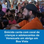 Emicida Instagram - 🎶 “E o mundo inteiro é tipo a minha casa” 🌎 Neste Dia das Crianças, lembramos que 42% do total de pessoas refugiadas no mundo são crianças! A música ajuda muitas delas a se sentirem em casa nas comunidades onde são acolhidas. O rapper @emicida teve a oportunidade de ver de perto esse poder de integração e se conectar com crianças e adolescentes refugiados e migrantes da Venezuela em Roraima. Lá, ele assistiu e participou da apresentação do coral do Abrigo Pricumã. No Dia das Crianças e durante todo o tempo, o ACNUR trabalha pela garantia dos direitos dessa população no Brasil. Sempre em colaboração com parceiros como o @unicefbrasil