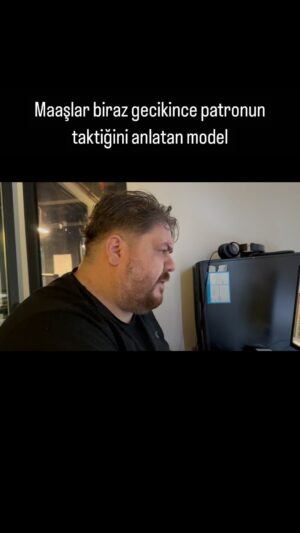 Emre Mutlu Instagram - Her iş yerinde olan patronu çözmüş model
