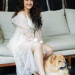 Ena Saha Instagram - I like big mutts and I cannot lie. #luck #enasaha #photooftheday #photoshoot #actress #brown #dress #trending #statement #tollywood #tollywoodonline #outfitoftheday #actorslife #puppy #dog #dogsofinstagram #home #sunset #light #explorepage #explore #nationalpuppyday #t2puparazzi
