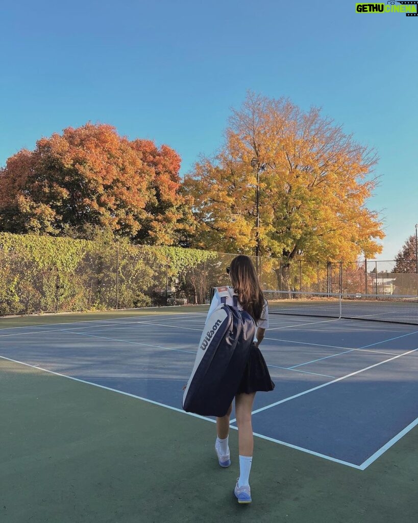 Enzy Storia Instagram - When it's about more than just physical fitness, but also your mental well-being ♥️🖤🤍🎾 Washington D.C.