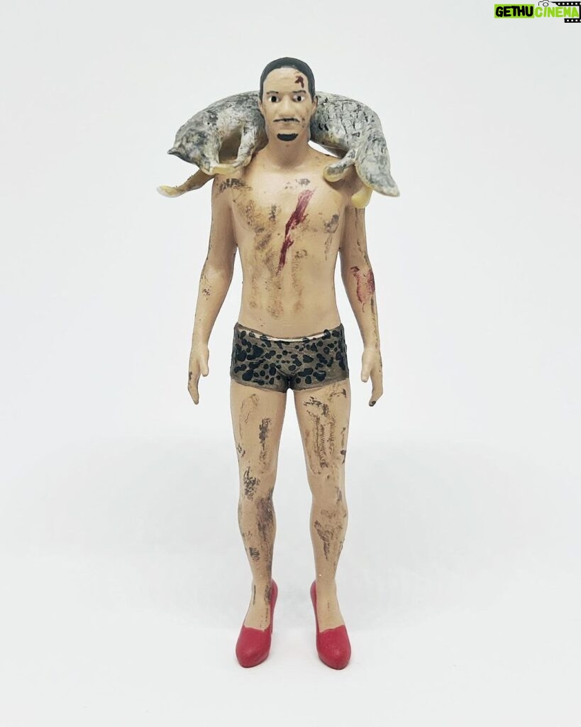 Eric André Instagram - @ericfuckingandre and @dogmantoys have teamed up to celebrate Season 6 of The Eric Andre Show with a 3.75” Eric Andre action figure. Figure is wearing shimmering leopard print chonies, stylish red pumps and comes with an axe and coyote throw accessories. Available at www.dogman toys.net or follow the link in @dogmantoys bio! Watch Season 6 of The Eric Andre Show streaming now on @hulu