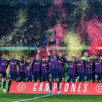 Eric García Instagram - Disfrutant de la copa amb tots vosaltres🏆💙❤️ Spotify Camp Nou