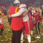 Eric Stonestreet Instagram - A montage if you will of some happy embraces. Not only are these guys champions, they are great guys and it starts at the top with the Hunt family. I’ve never loved a team or a sport more and to have this window of success right now with coach and Patrick and this team makes this 51 year old feel like an 8 year old on a never ending Christmas Eve! Congratulations to all the people that truly put in all the hard work to give us this amazing life experience and to their families that support them! #chiefskingdom