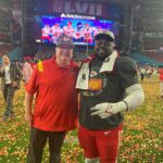 Eric Stonestreet Instagram - A montage if you will of some happy embraces. Not only are these guys champions, they are great guys and it starts at the top with the Hunt family. I’ve never loved a team or a sport more and to have this window of success right now with coach and Patrick and this team makes this 51 year old feel like an 8 year old on a never ending Christmas Eve! Congratulations to all the people that truly put in all the hard work to give us this amazing life experience and to their families that support them! #chiefskingdom