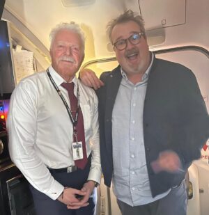 Eric Stonestreet Instagram - Im not sure why, but I was very fond of my flight attendant today!