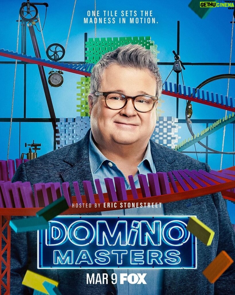 Eric Stonestreet Instagram - It's almost TOPPLE time! #DominoMasters is here March 9 on @foxtv. Head to @realityclubfox for all updates! You will be blown away by the creativity, skill, and sheer tenacity of these competitors. And I’m ok as the host.