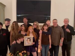 Eric Stonestreet Instagram - For 11 years we would take family pictures for Modern Family and without missing one ever, I would always say, ‘now let’s do one without Ty.’ Last night Ty couldn’t make it to our little impromptu reunion, so I had to bring his favorite picture of Phil so we could ‘do one without Ty.’