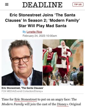 Eric Stonestreet Instagram - I’m very excited about this!🎅🏻 #disney #disneyplus #santa #the madsanta