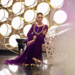 Erica Fernandes Instagram - When in doubt purple it out. Outfit - @labelkanupriya Outfit Courtesy - @sonyashaikh Shot by - @enoch.d04 Location @wabudhabi