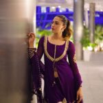 Erica Fernandes Instagram - When in doubt purple it out. Outfit - @labelkanupriya Outfit Courtesy - @sonyashaikh Shot by - @enoch.d04 Location @wabudhabi