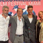 Erick Elías Instagram - Hoy presentamos en el @iaffm_official la película CUANDO DUERME CONMIGO. 💥 Look @louisvuitton Styling @karlaguindi ❤️ Miami, Florida