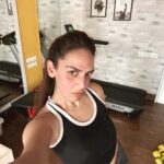 Esha Deol Instagram - At it 💪🏼🧿🖤🔥 with my inspiration on my wall 😍 @officialslystallone ♥️ #workout #workoutmotivation #goforit #eshasfavhomespot #lovewhatyoudo #stayfocused #gratitude ♥️🧿