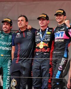 Esteban Ocon Instagram - PODIUM IN MONACO!!!! 🏆 YESSSSSSS!!! I am speechless!! Amazing work from my team @alpinef1team all weekend.. this podium is for you. 💙 Un grand merci à tous ceux qui ont été derrière nous depuis le début! Let’s gooooo Circuit de Monaco