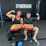 Ethan Payne Instagram - Just a couple of guys enjoying a meat feast @gymshark #gym #pizza #bodybuilding Ethan's Gym