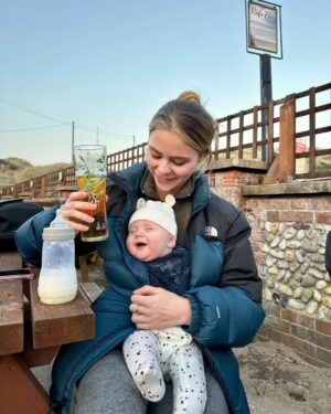 Ethan Payne Instagram - our first trip away, saw some seals, drank some pints, jumped out a few trees and loved every moment 🌳🦭🍺