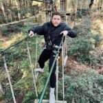 Ethan Payne Instagram - our first trip away, saw some seals, drank some pints, jumped out a few trees and loved every moment 🌳🦭🍺 Thetford Forest